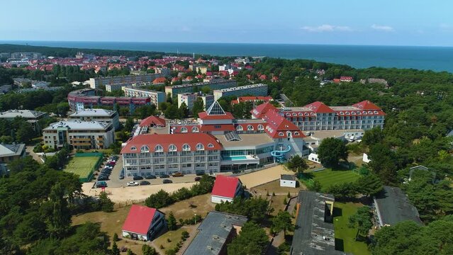 Hotel Grand Lubicz Ustka Uzdrowisko Aerial View Poland