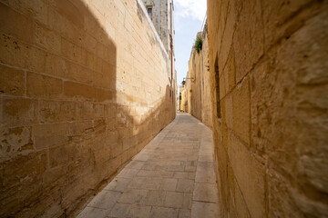 Silent City, Mdina, Malta, sunny day - 780853691