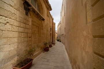 Silent City, Mdina, Malta, sunny day - 780853808