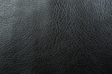 Texture of black leather as background, top view