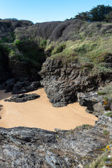 Petite plage abritée. Small sheltered beach.