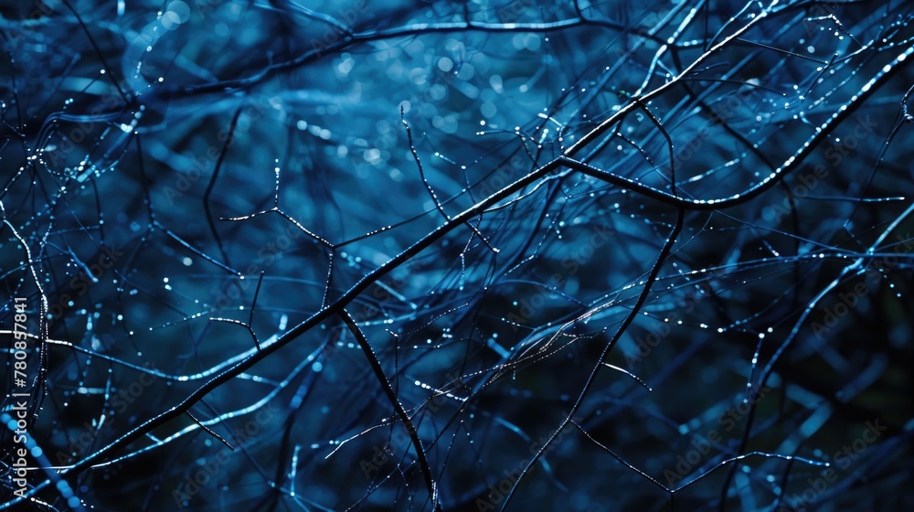 Poster close up of a tree with water droplets. suitable for nature backgrounds