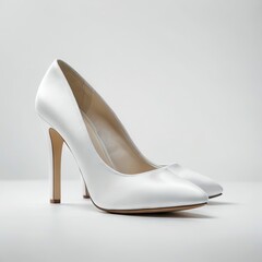 high heels shoes on a white background