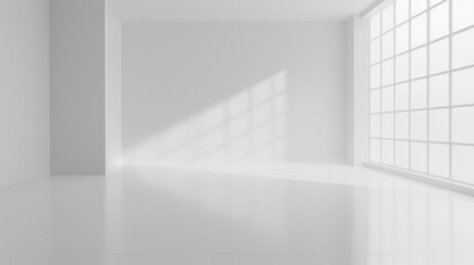Minimalistic interior with natural light. Suitable for home decor concepts