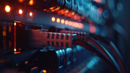 Detailed shot of multiple wires, ideal for technology concepts