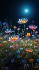 Magical night flowers