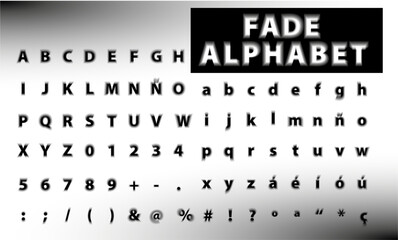 FADE ALPHABET