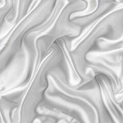 Close up view of white satin fabric, ideal for fashion or textile design projects