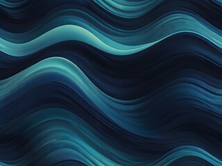 An abstract, digital wave pattern in cool blues and cyans, conveying a sense of digital fluidity and motion, generative AI - obrazy, fototapety, plakaty