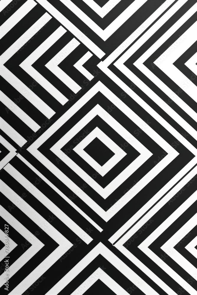 Poster geometric black and white squares pattern. perfect for backgrounds or graphic design projects