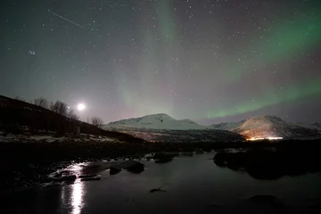 Fotobehang aurora boreal en skibotn, noruega © Fran.M.A