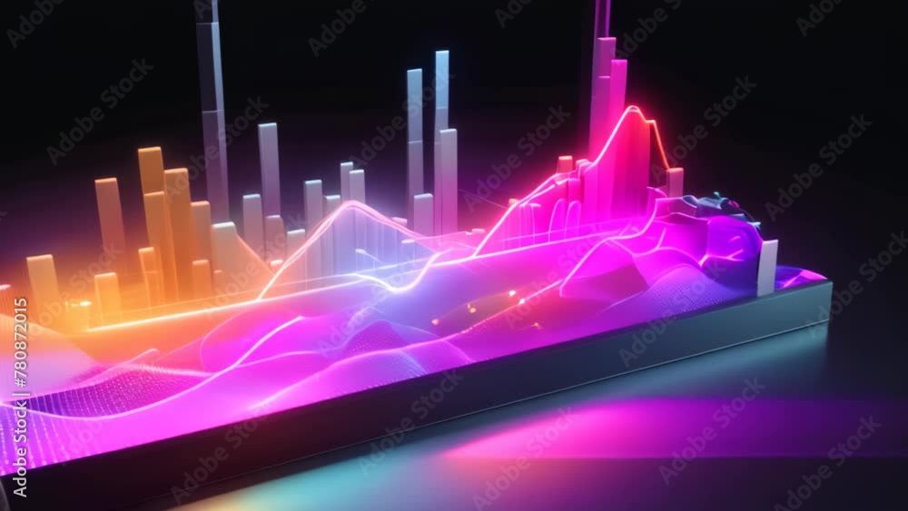 Aufkleber an inviting display filled with a multitude of vivid and vibrant lights that create a captivating vi