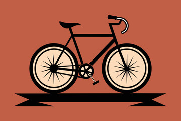 Embark on a journey of style with our captivating illustration of a sleek bicycle ride 
