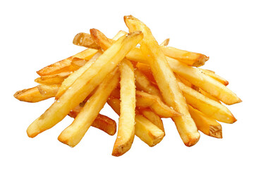 Heap of French Fries on White Table