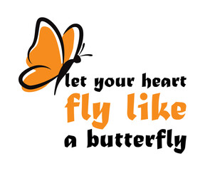 Stylish , fashionable and awesome Butterfly typography art and illustrator, Print ready vector  handwritten phrase butterfly T shirt hand lettered calligraphic design. Vector illustration bundle.