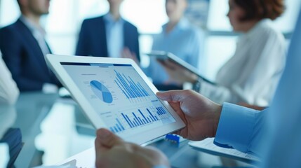 Tablet Displaying Business Analytics