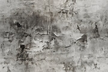 old wall with white plaster is weathered, for background or texture