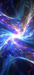 Vibrant Cosmic Energy Swirls, Amazing and simple wallpaper, for mobile
