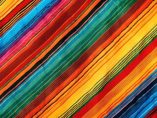 Mexican blanket texture, colorful striped fabric