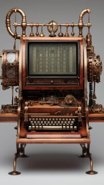 Retro and vintage steampunk inspired computer systems