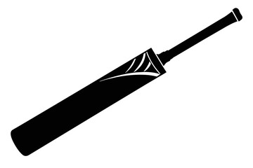 Silhouette vector design of a cricket bat 