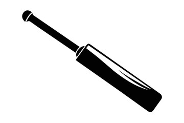 Silhouette vector design of a cricket bat 
