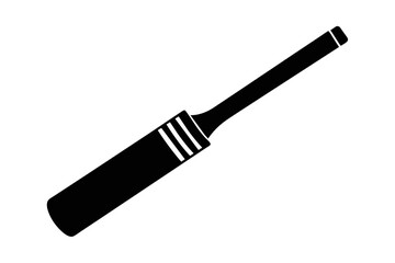 Silhouette vector design of a cricket bat 