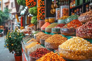 Fototapeta premium Variety of Food Items in a Busy Store