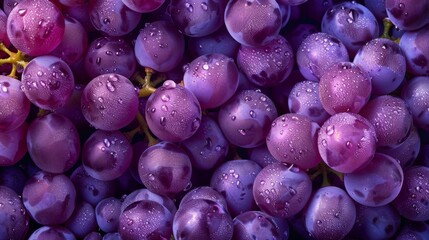 A Close-Up of Fresh Grapes