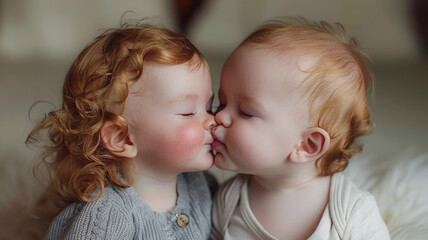 Baby Love.  A Hilarious Attempt at a Kiss