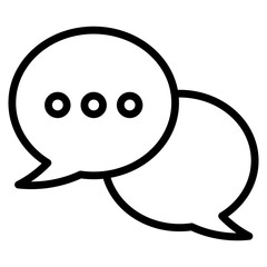 Conversation Bubble  Icon Element For Design