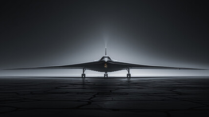 Future of Warfare.  High-Altitude Bomber Concept - obrazy, fototapety, plakaty