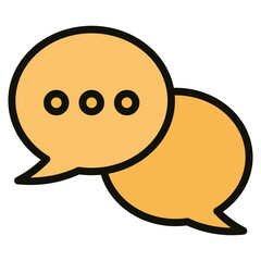 Conversation Bubble  Icon Element For Design