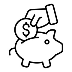 Financial Planning  Icon Element For Design