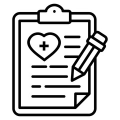 Healthcare Planning Icon Element For Design