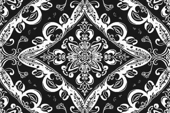 Seamless pattern based on ornament paisley Bandana print. Vector background. "nPaisley. Traditional ethnic pattern.