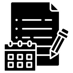 Agenda Setting  Icon Element For Design