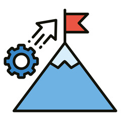 Project Execution  Icon Element For Design