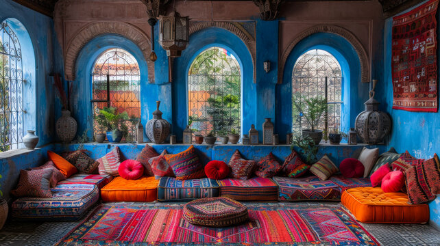 The Exuberant Ambiance of a Moroccan Lounge