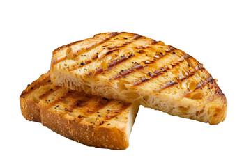 Grilled Cheese Stack on White Background