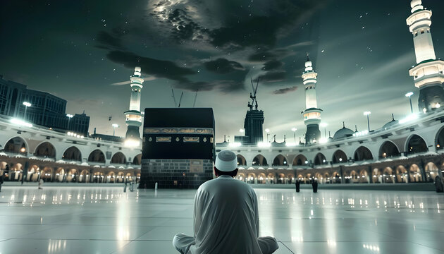 Holy Mosque kaaba hajj piglrimage Makkah for Edi al adha and hajj social media post