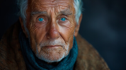 The Sad Face of Aging. Portrait of a Senior Gentleman
