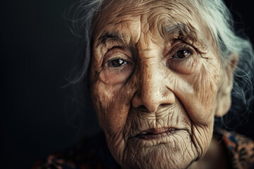 Portrait of an old Woman, Generative AI