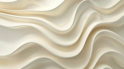 Elegant creamy waves abstract background - obrazy, fototapety, plakaty