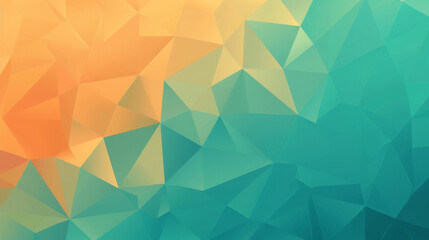 Obraz premium Colorful abstract polygonal background blending orange and blue hues