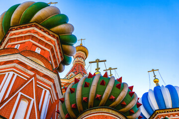 Saint Basils cathedral on the Red Square in Moscow. High quality photo