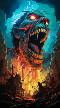 skull art style