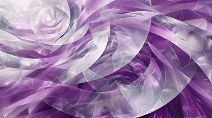 Elegant digital artwork of swirling purple and white shapes, perfect for a creative backdrop