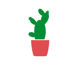 Stylish , fashionable and awesome Cactus Love art and illustrator design .Cactus desert silhouettes set