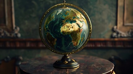 A vintage globe